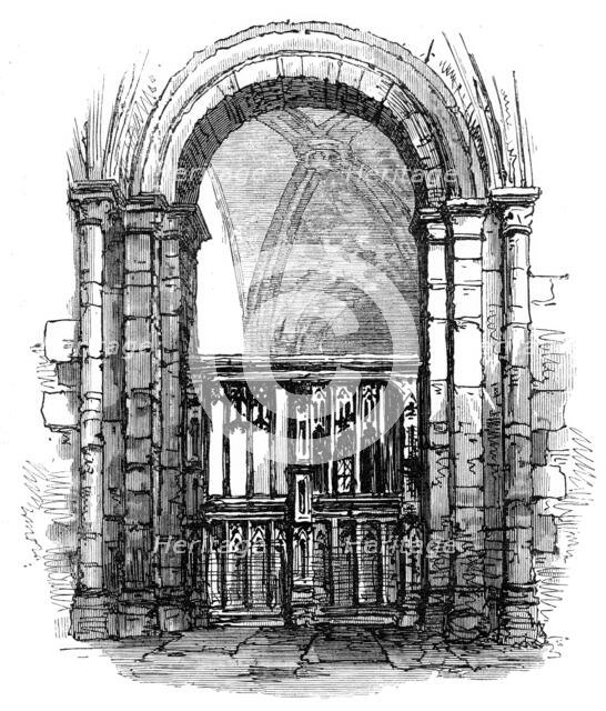 Screen in Selby Church, 1870. Creator: Unknown.