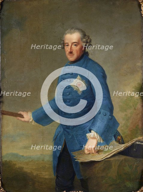 Portrait of Frederick II of Prussia (1712-1786), 1763. Creator: Ziesenis, Johann Georg, the Younger (1716-1776).