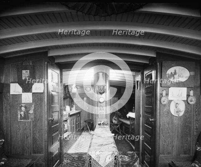 Yacht Suedon [sic], cabin interior, between 1904 and 1910. Creator: Unknown.