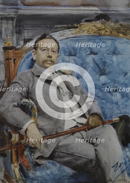 Jean Burnay, 1884. Creator: Anders Leonard Zorn.