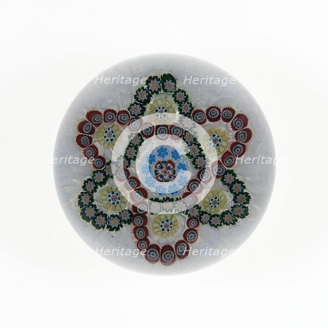 Paperweight, Baccarat, c. 1846-55. Creator: Baccarat Glasshouse.