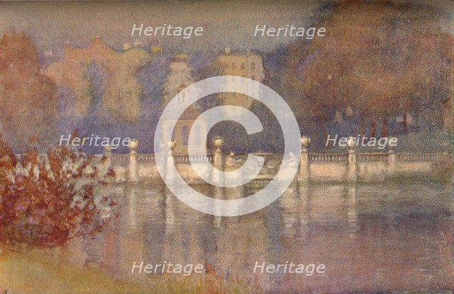 'The Serpentine, Hyde Park', c1911. Artist: Edward Louis Lawrenson.