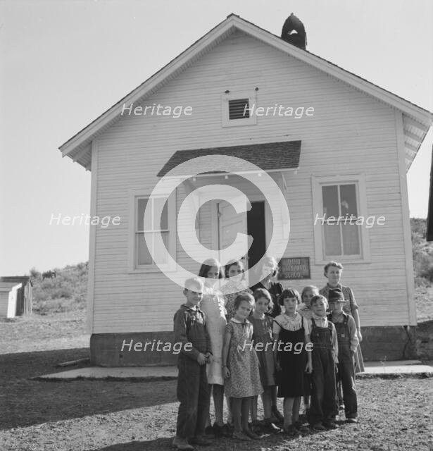 Jacknife School, Gem County, Idaho, 1939. Creator: Dorothea Lange.