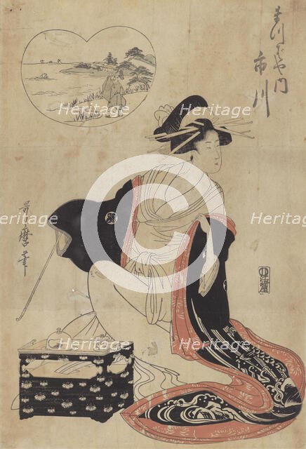 Ichikawa of the Matsubaya, 1790-1800. Creator: Kitagawa Utamaro.