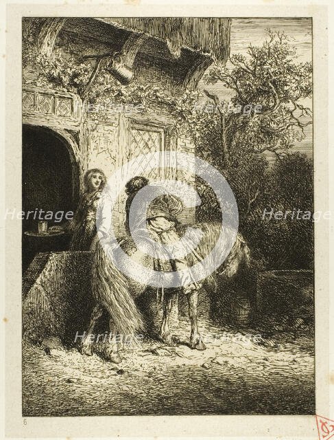 The Rider, 1845. Creator: Charles Emile Jacque.