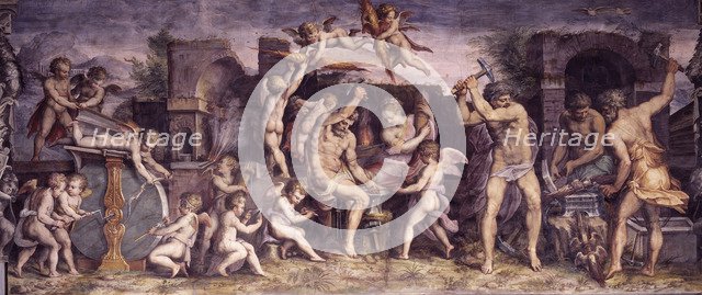 The Forge of Vulcan, 1556-1557. Artist: Vasari, Giorgio (1511-1574)
