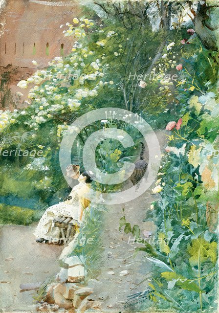 In garden of Alhambra.