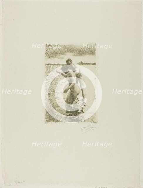 Pilot, 1919. Creator: Anders Leonard Zorn.