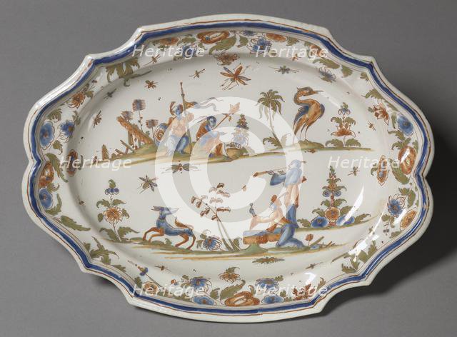 Platter, c. 1740. Creator: Unknown.