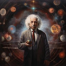 AI IMAGE - Portrait of Albert Einstein, 1950s, (2023).  Creator: Heritage Images.
