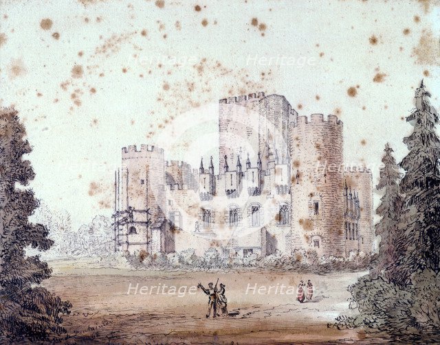 Design for the exterior of a building, 1868. Artist: Unknown