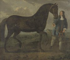 Groom with black horse, c.1670.  Creator: Anon.
