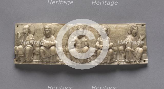 Plaque from a Portable Altar: Christ and the Apostles, 1050-1100. Creator: Unknown.