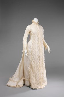 Dressing gown, American, ca. 1885. Creator: Unknown.