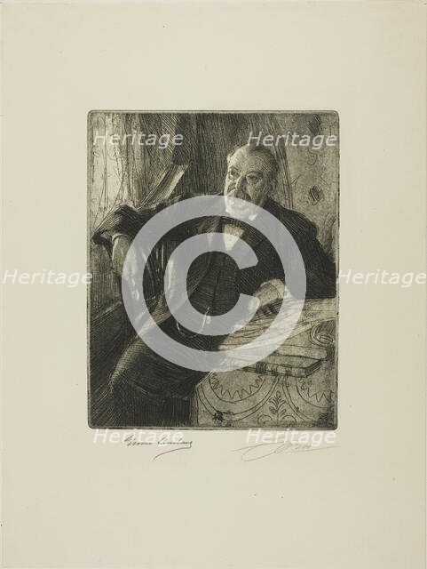 Grover Cleveland I, 1899. Creator: Anders Leonard Zorn.