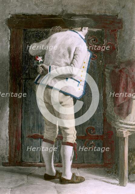 Thorn farmer on courtship, 1877.  Creator: Jacob Kulle.