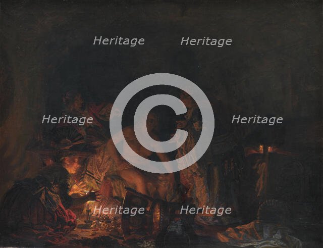 Leonora Christina Stripped and Searched in Prison, 1885. Creator: Zahrtmann, Kristian (1843-1917).