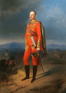 Portrait of Emperor Nicholas I (1796-1855) in Austrian Uniform, End 1840s.