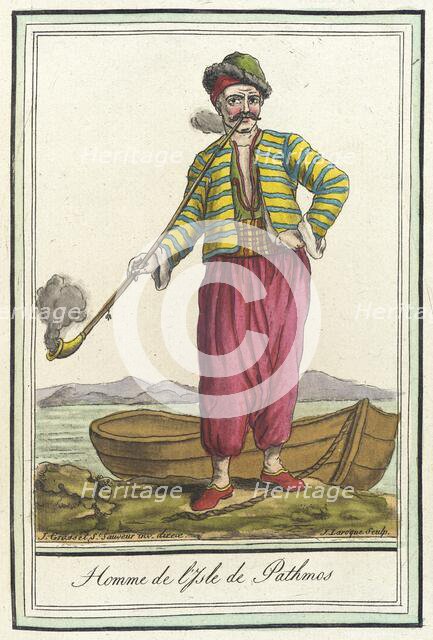 Costumes de Différents Pays, 'Homme de l'Isle de Pathmos', c1797. Creator: Jacques Grasset de Saint-Sauveur.