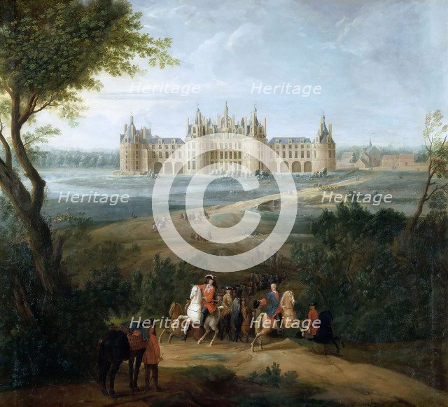 View of the château de Chambord, from the park. Artist: Martin, Pierre-Denis II (1663-1742)