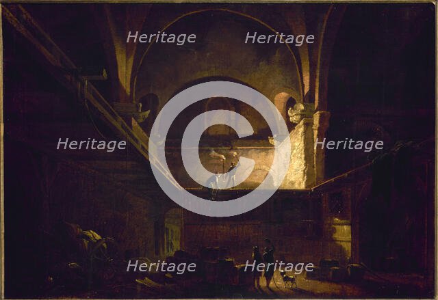 The cooper of Palais des Thermes de Julien, around 1800, c1800. Creator: Francesco Fidanza.