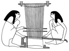 Egyptian weavers, c3000 BC (1930). Artist: Unknown