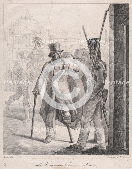 The Swiss Sentry at the Louvre, 1819. Creator: Theodore Gericault.