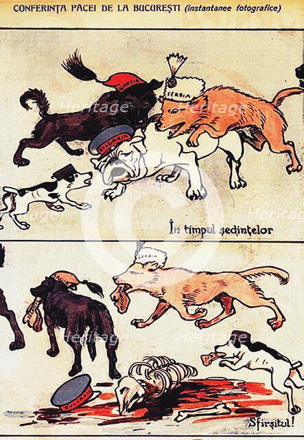 The Treaty of Bucharest, 1913, 1913. Creator: Anonymous ().