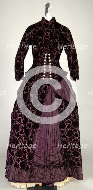 Wedding Dress, probably French, 1881. Creator: Unknown.