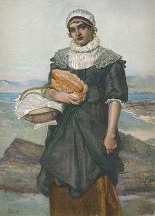 'A French Fisher Girl', c1890, (1906). Creator: James Dromgole Linton.