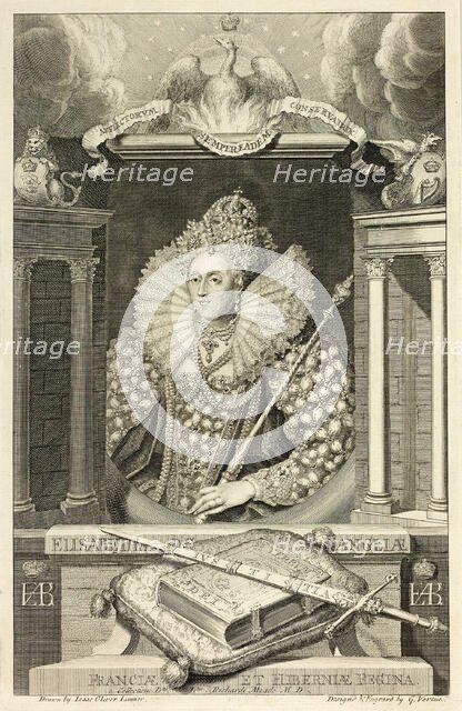 Queen Elizabeth I, 1732. Creator: George Vertue.