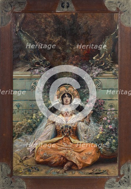 Portrait of the actress Sarah Bernhardt (1844-1923).