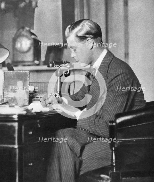 King Edward VIII at work, 1936. Artist: Unknown