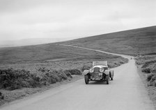 Bentley of FE Elgood, winner of a premier award at the MCC Torquay Rally, July 1937. Artist: Bill Brunell.