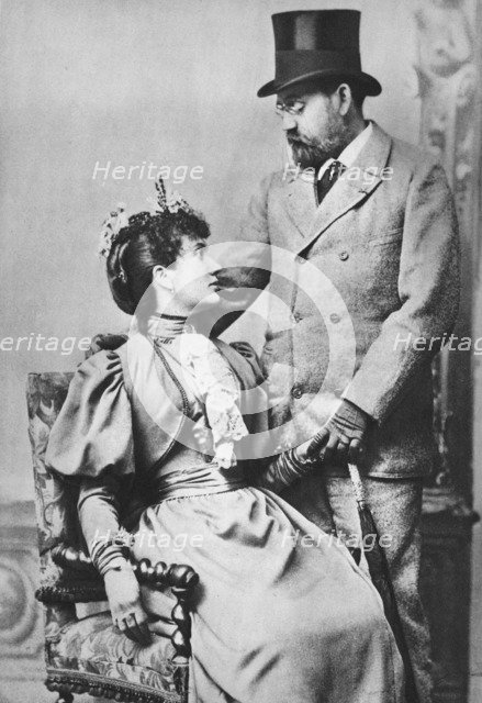 'Emile Zola and Jeanne Rozerat', c1890, (1939). Artist: Pierre Petit.