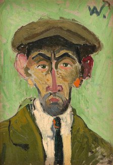 Self-Portrait, around 1927. Creator: Arnold Peter Weisz-Kubincan.