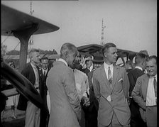 Kaiser Wilhelm II of Germany Watching an Auto-Gyro Being Tested, 1926. Creator: British Pathe Ltd.