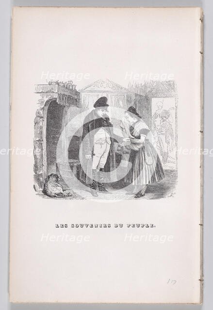Memories of the People from The Complete Works of Béranger, 1836. Creators: Jean Ignace Isidore Gerard, Lacoste.