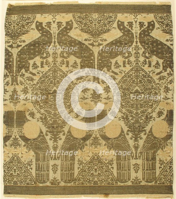 Textile with Animals, Italian, late 13th-early 14th century. Creator: Unknown.