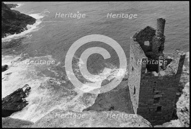 Engine house, Crowns Mine, Botallack, St Just, Cornwall, 1967-1970. Creator: Eileen Deste.