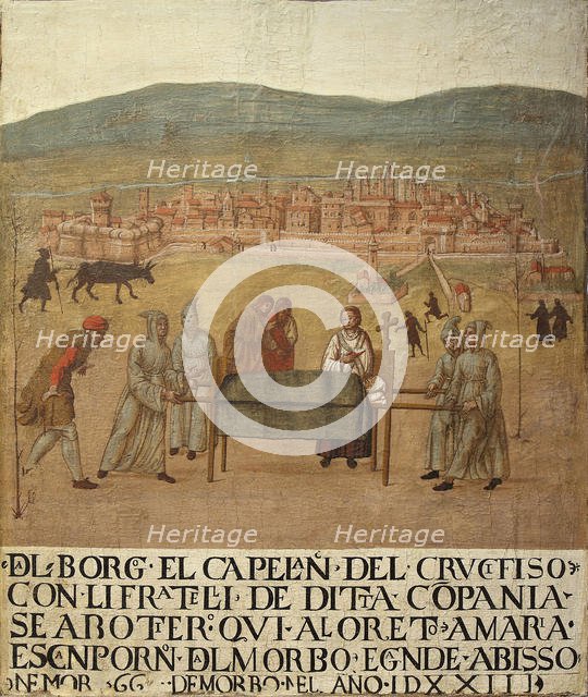Pilgrimage of the Compagnia del Crocifisso to Loreto, First Half of 16th cen.. Creator: Giovanni del Leone (active first Half of 16th cen.).
