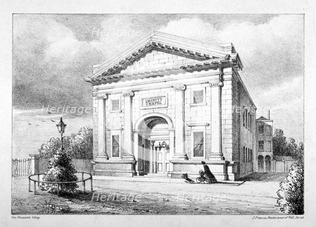 Trinity Chapel, St Thomas Square, Hackney, London, c1850. Artist: John Francis