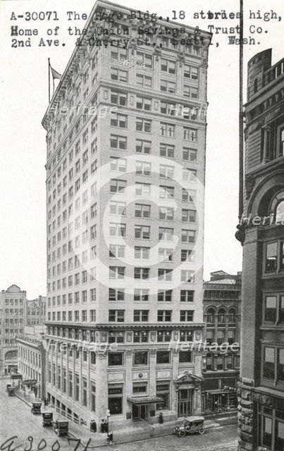 The Hoge Building, Seattle, Washington, USA, 1911. Artist: Unknown