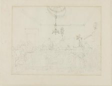 Study for Bow Street Office, from Microcosm of London, c. 1808. Creator: Augustus Charles Pugin.
