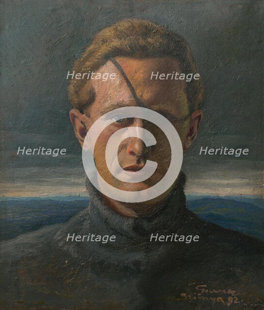 Self-Portrait, 1892. Creator: Edmund Gwerk.