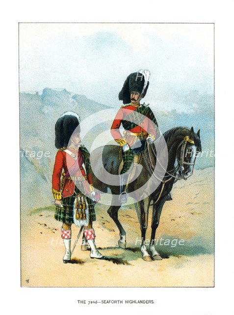 'The 72nd Seaforth Highlanders', c1890. Artist: Unknown