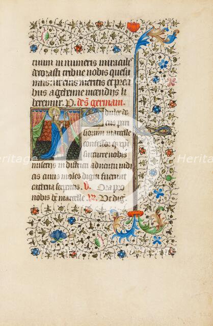 Saint Germain; Book of Hours, about 1440-1450. Creator: Workshop of the Bedford Master.