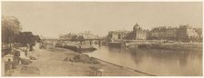 The Seine from the Pont du Carrousel Looking towards Notre Dame, 1853. Creator: Charles Marville.