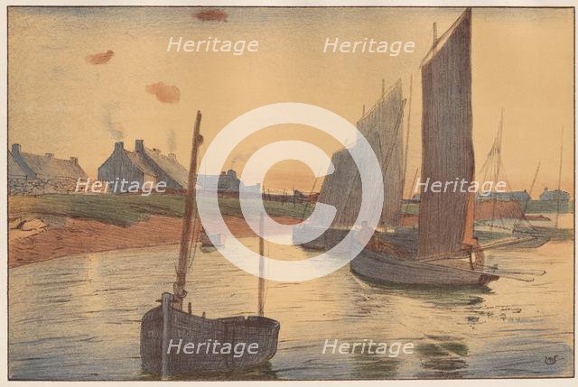 Tristesse sur la Mer, 1898. Creator: Raoul André Ulmann (French, 1867-1932); Imprimerie Champenois.