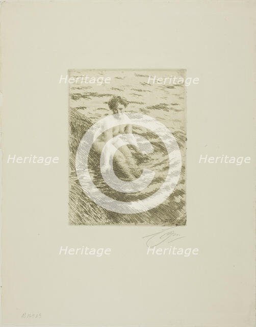 Wet, 1911. Creator: Anders Leonard Zorn.